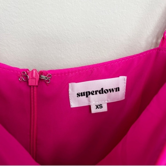 NWT. Revolve Superdown Addison hot pink maxi dress, XS - Picture 10 of 12